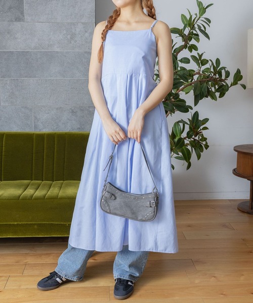 3.3 Field Trip （3.3フィールドトリップ）の「3.3 Field Trip／タックキャミロングワンピース（ワンピース・レディース・ホワイト/ブラック/ブルー・FREE）」の16枚目の写真