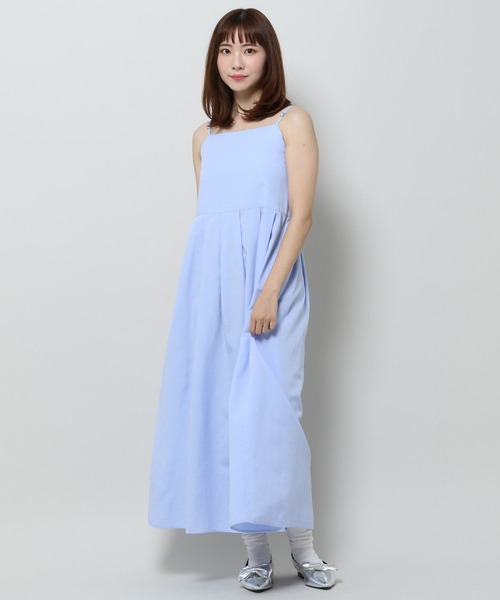 3.3 Field Trip （3.3フィールドトリップ）の「3.3 Field Trip／タックキャミロングワンピース（ワンピース・レディース・ホワイト/ブラック/ブルー・FREE）」の12枚目の写真