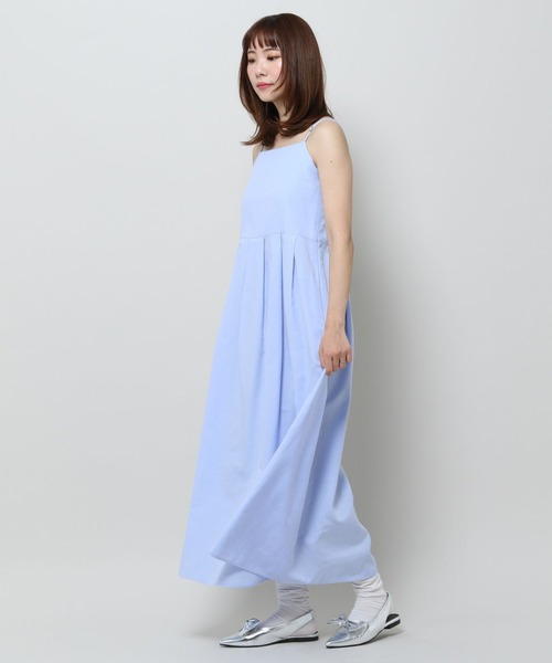 3.3 Field Trip （3.3フィールドトリップ）の「3.3 Field Trip／タックキャミロングワンピース（ワンピース・レディース・ホワイト/ブラック/ブルー・FREE）」の11枚目の写真