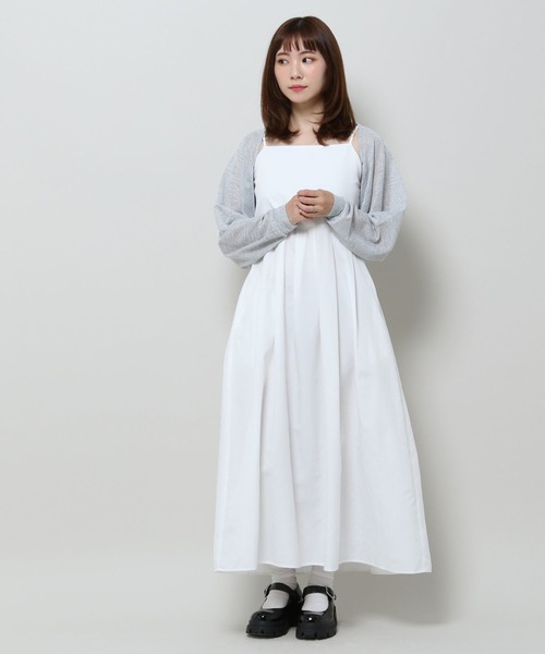 3.3 Field Trip （3.3フィールドトリップ）の「3.3 Field Trip／タックキャミロングワンピース（ワンピース・レディース・ホワイト/ブラック/ブルー・FREE）」の7枚目の写真