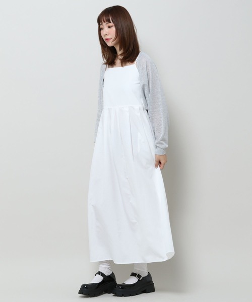 3.3 Field Trip （3.3フィールドトリップ）の「3.3 Field Trip／タックキャミロングワンピース（ワンピース・レディース・ホワイト/ブラック/ブルー・FREE）」の6枚目の写真