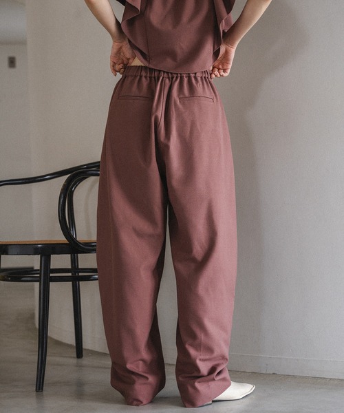 セール】linen blend cocoon pants / リネンブレンドコクーン