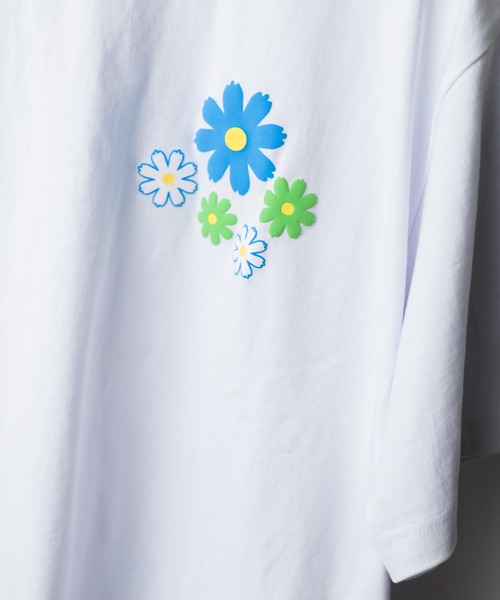 Naked Rust and other POEMS(ネイキッドラストアンドアザーポエムス)の「《Naked Rust and other POEMS》発泡プリント ショートスリーブ コットンTシャツ(Tシャツ/カットソー・レディース・ブルー/ホワイト/ブラック・FREE)」の5枚目の写真