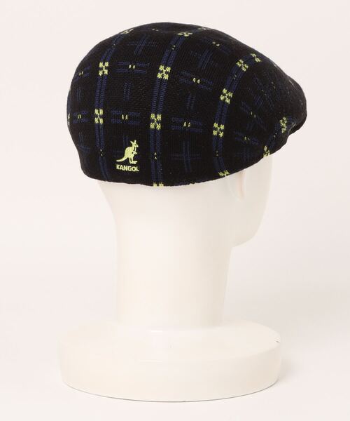 KANGOL(カンゴール)の「KANGOL HYPER PLAID 507 / カンゴール(ハンチング/ベレー帽・レディース・ブラック/グリーン・MEDIUM/LARGE)」の3枚目の写真