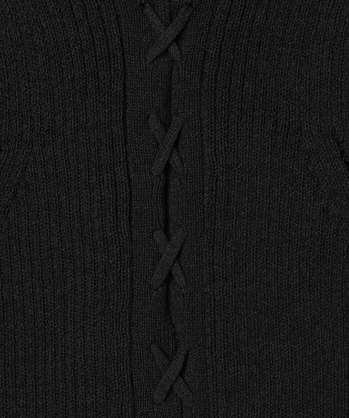 JEANASIS(ジーナシス)の「ホルターレースUPニットキャミ/148485(キャミソール・レディース・ブラック/オフホワイト/グレー・FREE)」の10枚目の写真