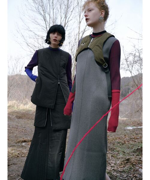 UN3D. アンスリード パテッドジップレイヤードスカート 36 UN3D.（アンスリード）の「PADDED ZIP LAYERED SK / パテッドジップ