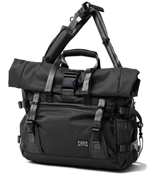 AS2OV(アッソブ)の「【AS2OV/アッソブ】 CORDURA DOBBY 305D 2WAYBAG / ショルダーバック トートバッグ(メッセンジャーバッグ・メンズ・ブラック・FREE)」の2枚目の写真