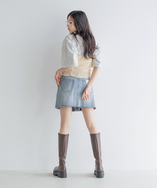 LOWRYS FARM(ローリーズファーム)の「ベロアビスチェ 135795(ベスト・レディース・ブラック/ブラウン/ベージュ・FREE)」の14枚目の写真