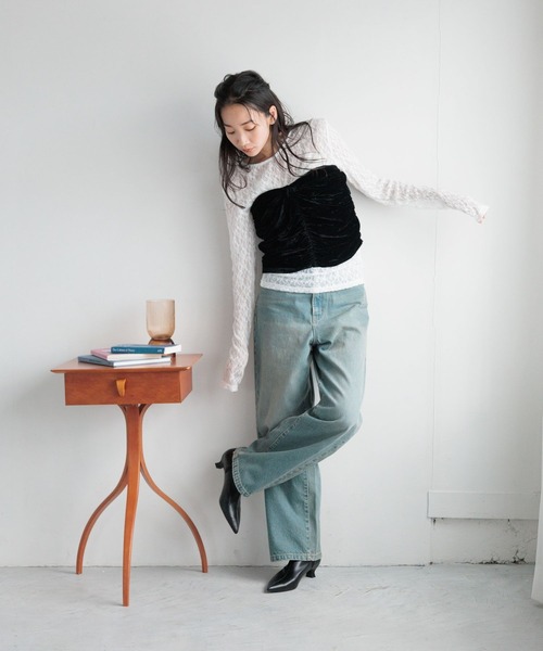 LOWRYS FARM(ローリーズファーム)の「ベロアビスチェ 135795(ベスト・レディース・ブラック/ブラウン/ベージュ・FREE)」の16枚目の写真