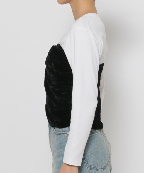 LOWRYS FARM(ローリーズファーム)の「ベロアビスチェ 135795(ベスト・レディース・ブラック/ブラウン/ベージュ・FREE)」の18枚目の写真