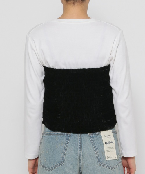 LOWRYS FARM(ローリーズファーム)の「ベロアビスチェ 135795(ベスト・レディース・ブラック/ブラウン/ベージュ・FREE)」の19枚目の写真