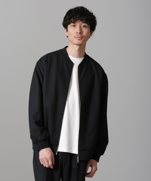 NANO universe（ナノユニバース）の「TRインタックMA-1（ブルゾン・メンズ・チャコール/ライトグリーン/ブラック・S/M/L/XL）」の20枚目の写真