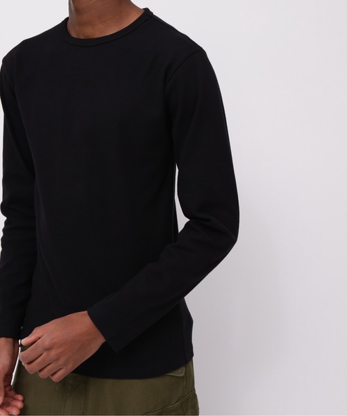 AVIREX（アヴィレックス）の「《DAILY/デイリー》RIB LONGSLEEVE CREW NECK T-SHIRT / リブ 長袖 クルーネック Tシャツ デイリーウェア / AVIREX / アヴィレックス（Tシャツ/カットソー・メンズ・ロイヤルブルー/チャコール/グレー/ホワイト/ブラック・SMALL/X-LARGE/LARGE/MEDIUM）」の6枚目の写真