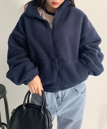 オーバーサイズ ボア ジップブルゾン