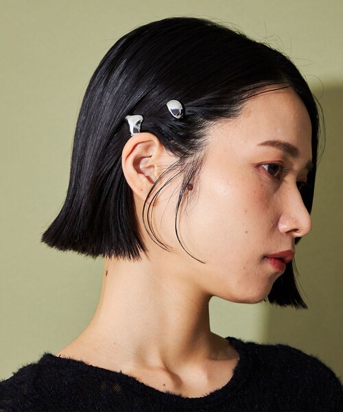 CITEN（シテン）の「＜CITEN＞ ２セット プックリ クリップ（バレッタ/ヘアクリップ・レディース・シルバー/ゴールド・FREE）」の2枚目の写真