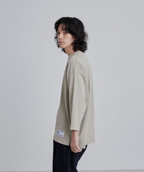 coen(コーエン)の「USAコットンピグメントフットボールTシャツ(Tシャツ/カットソー・メンズ・ダークグレー/ベージュ/ケリーグリーン・M/L/XL)」の5枚目の写真