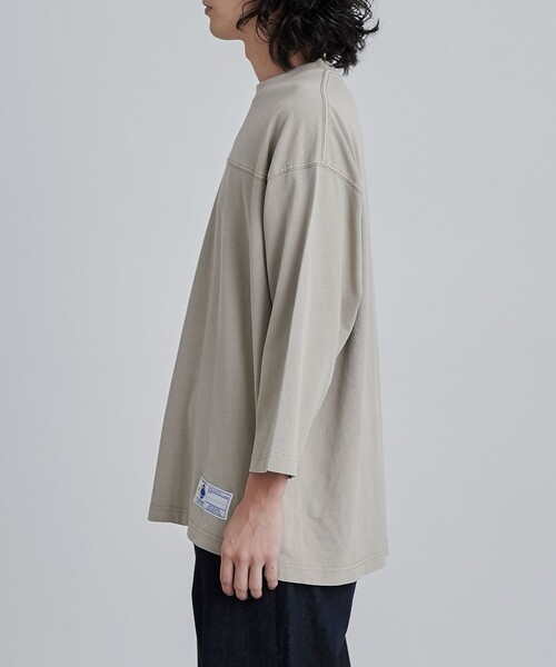 coen(コーエン)の「USAコットンピグメントフットボールTシャツ(Tシャツ/カットソー・メンズ・ダークグレー/ベージュ/ケリーグリーン・M/L/XL)」の9枚目の写真