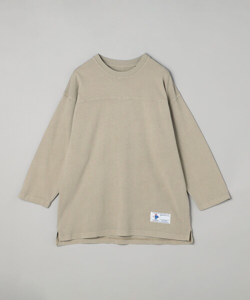 coen(コーエン)の「USAコットンピグメントフットボールTシャツ(Tシャツ/カットソー・メンズ・ダークグレー/ベージュ/ケリーグリーン・M/L/XL)」の11枚目の写真