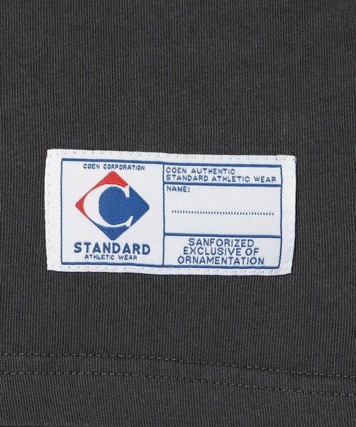 coen(コーエン)の「USAコットンピグメントフットボールTシャツ(Tシャツ/カットソー・メンズ・ダークグレー/ベージュ/ケリーグリーン・M/L/XL)」の17枚目の写真