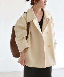 quaranciel（カランシエル）の「quaranciel:〈手洗い可能〉ダンボール ステンカラー ジャケット コート（ステンカラーコート）」