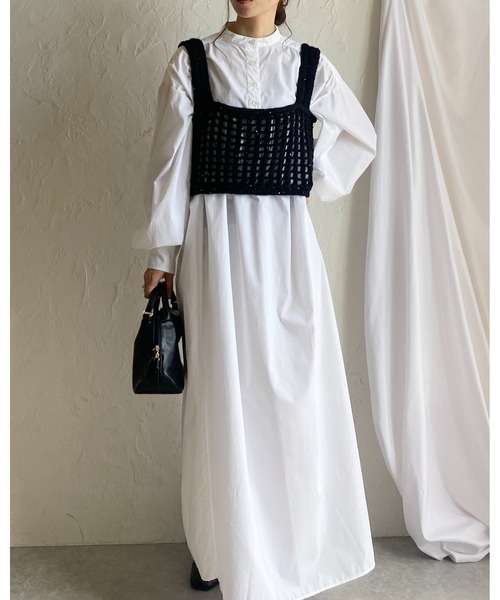 3日間限定値下げ❗️エクストリームカシミア・スパンコールビスチェ She's Closet（シーズクローゼット）の「ラメスパンコール透かし