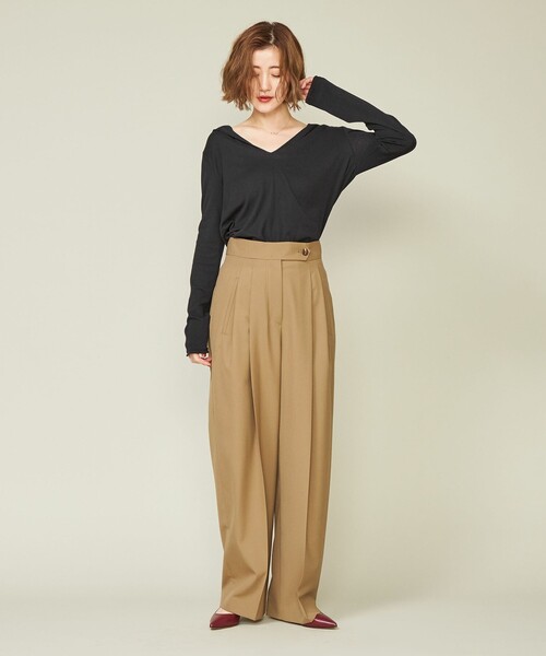 conte（コンテ）の「＜conte＞コットンシルク フーデッド カットソー