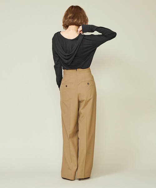 conte（コンテ）の「＜conte＞コットンシルク フーデッド カットソー
