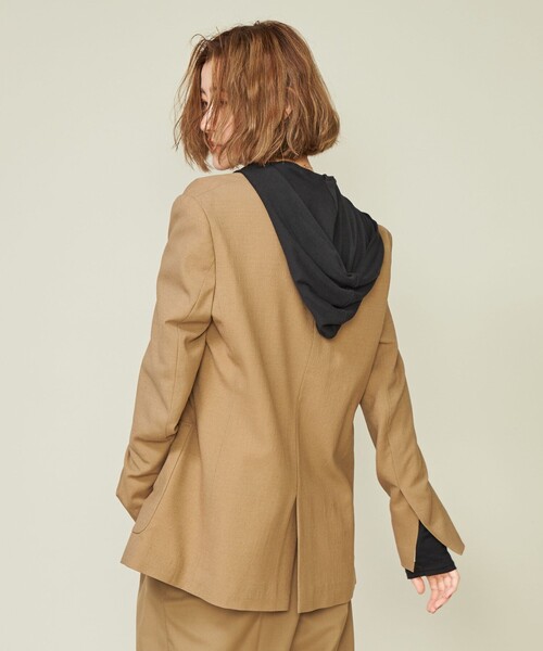 conte   コットンシルクフーディッドカットソー conte（コンテ）の「＜conte＞コットンシルク フーデッド カットソー