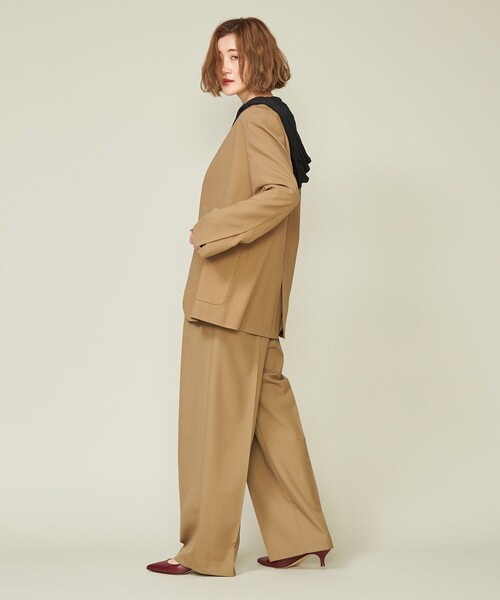 conte   コットンシルクフーディッドカットソー conte（コンテ）の「＜conte＞コットンシルク フーデッド カットソー