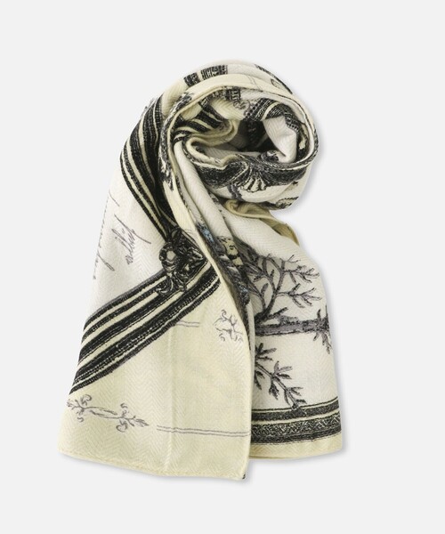 manipuri(マニプリ)の「【manipuri(マニプリ)】 INDIA STOLE(マフラー・レディース・ブルー系その他/グレー/ブラック系その他/アイボリー・FREE)」の2枚目の写真