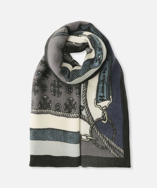 manipuri(マニプリ)の「【manipuri(マニプリ)】 INDIA STOLE(マフラー・レディース・ブルー系その他/グレー/ブラック系その他/アイボリー・FREE)」の8枚目の写真