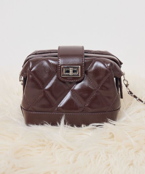 ems excite（エムズエキサイト）の「キルトガマグチショルダーBAG（ショルダーバッグ・レディース・ブラック/ブラウン/レッド・ONE SIZE）」の19枚目の写真