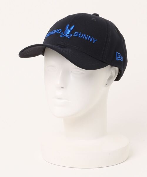 Psycho Bunny（サイコバニー）の「CAP GOLF NEW ERA ｺﾗﾎﾞ（キャップ・メンズ・ネイビー/ホワイト・フリー）」の2枚目の写真