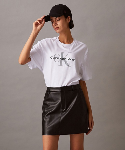  カルバンクラインTシャツショートスリーブ モノグラムロゴ Calvin Klein｜(M)【公式ショップ】 カルバンクライン