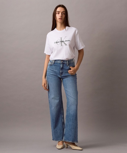 Calvin Klein（カルバン・クライン）の「【ユニセックス】ショートスリーブ モノグラムロゴTシャツ（Tシャツ/カットソー・メンズ・ブラック/グレー/ホワイト・M/S）」の14枚目の写真