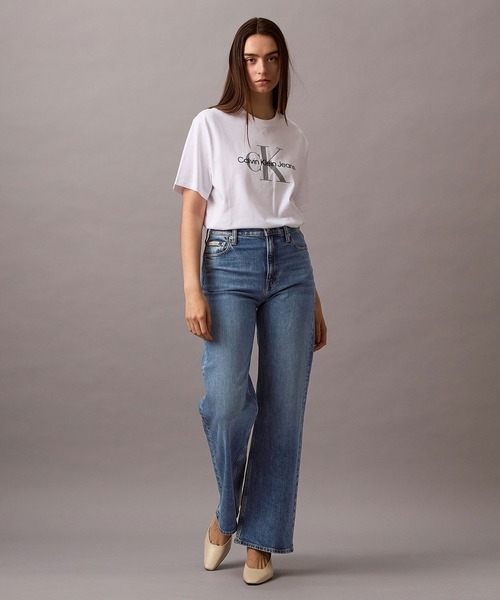 Calvin Klein（カルバン・クライン）の「【ユニセックス】ショートスリーブ モノグラムロゴTシャツ（Tシャツ/カットソー・メンズ・ブラック/グレー/ホワイト・M/S）」の15枚目の写真