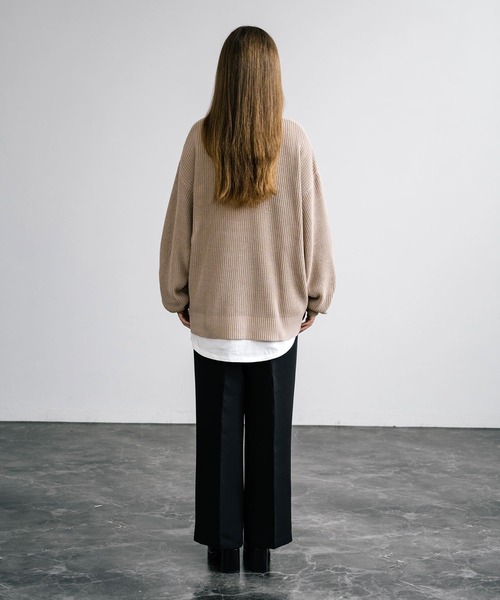 KANGOL（カンゴール）の「KANGOL カンゴール 別注コラボワンポイント刺繍ニットカーディガン（カーディガン/ボレロ・メンズ・ネイビー/チャコール/ブラック/グレー/ベージュ/アイボリー・M/XL/L）」の22枚目の写真