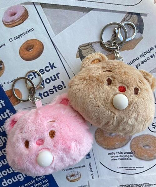 ポップで可愛い♪【大注目PARFOIS】もこもこベアキーホルダー おめかしcatぬいぐるみキーホルダー｜WEGO（ウィゴー） – WEGO