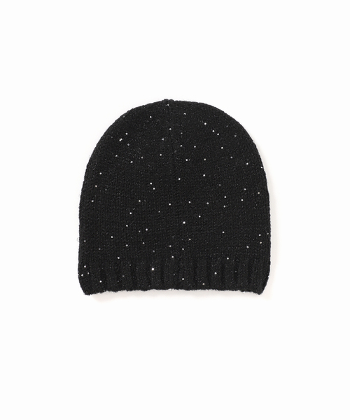 JOURNAL STANDARD relume(ジャーナルスタンダード レリューム)の「RELUME kirakira ニットボウ(ニットキャップ/ビーニー・レディース・シルバー/ブラック・FREE)」の9枚目の写真