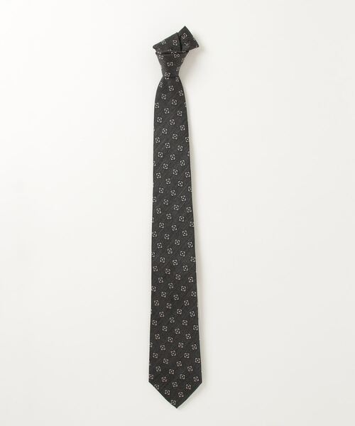 TOKYO SHIRTS（トウキョウシャツ）の「ネクタイ 絹100% ブラックシャンブレー ビジネス フォーマル（ネクタイ・メンズ・ブラック系2/ブラック系4/グレー系2/グレー系3/ブラック系5/ブラック系6/ブラック系7/グレー系1/ブラック系1/ブラック系3・FREE）」の7枚目の写真