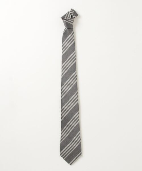 TOKYO SHIRTS（トウキョウシャツ）の「ネクタイ 絹100% ブラックシャンブレー ビジネス フォーマル（ネクタイ・メンズ・ブラック系2/ブラック系4/グレー系2/グレー系3/ブラック系5/ブラック系6/ブラック系7/グレー系1/ブラック系1/ブラック系3・FREE）」の8枚目の写真