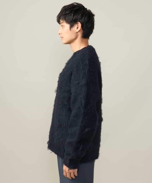 a.v.v（アーヴェヴェ）の「【ユニセックス】起毛シャギーニットカーディガン（カーディガン/ボレロ・メンズ・ネイビー/グレー・46/48）」の16枚目の写真