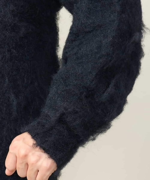 a.v.v（アーヴェヴェ）の「【ユニセックス】起毛シャギーニットカーディガン（カーディガン/ボレロ・メンズ・ネイビー/グレー・46/48）」の19枚目の写真
