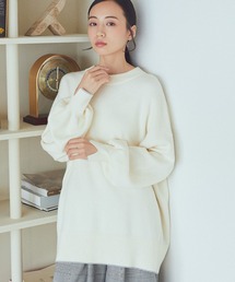 earth music &amp; ecology - 専用 新品♫ アースミュージック&amp;エコロジー ボトルネック リブニット セール】片畦バイカラーニットプルオーバー（ニット/セーター