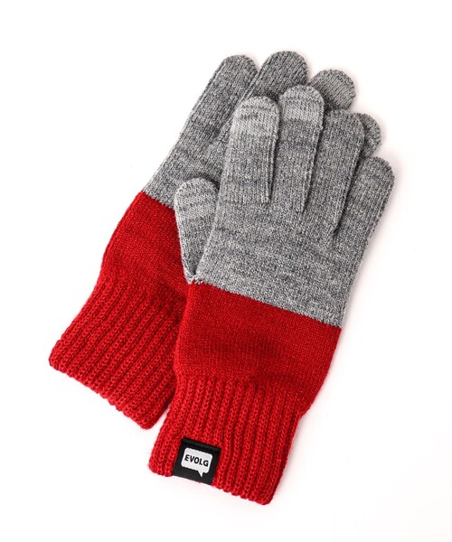 EVOLG(エヴォログ)の「【EVOLG/エヴォログ】LET2364 2TON ニットグローブ(手袋・メンズ・オリーブ/ダークネイビー/ライトグレー・FREE)」の1枚目の写真