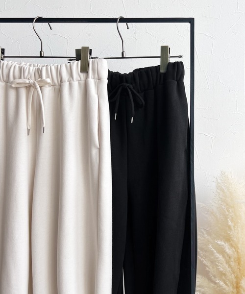 reca（レカ）の「裏起毛カーブパンツ（その他パンツ・レディース・ブラック/キナリ・FREE）」の13枚目の写真