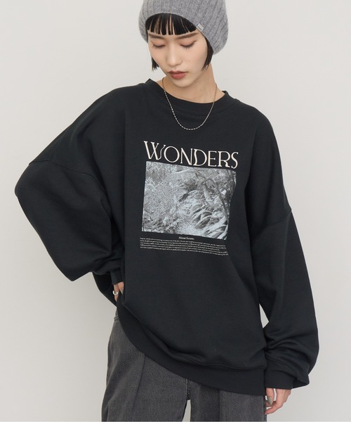 NOGLE(ノグル)の「【NOGLE/ノグル】カラーロゴグラフィックスウェット(スウェット・レディース・ブラウン/ホワイト/チャコール/ネイビー/ブラック/グレイッシュベージュ・FREE)」の18枚目の写真