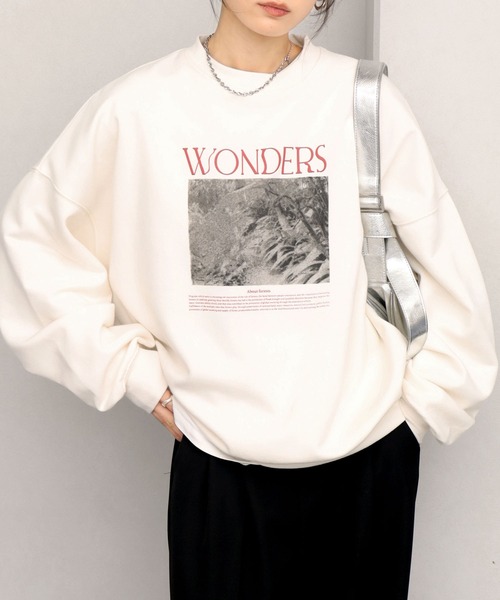 【新品•未使用】【定価17600円】VOILÀロゴ入りホワイトスウェット 新品•未使用】【定価17600円】VOILÀロゴ入りホワイトスウェット