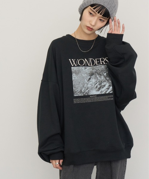 NOGLE(ノグル)の「【NOGLE/ノグル】カラーロゴグラフィックスウェット(スウェット・レディース・ブラウン/ホワイト/チャコール/ネイビー/ブラック/グレイッシュベージュ・FREE)」の13枚目の写真