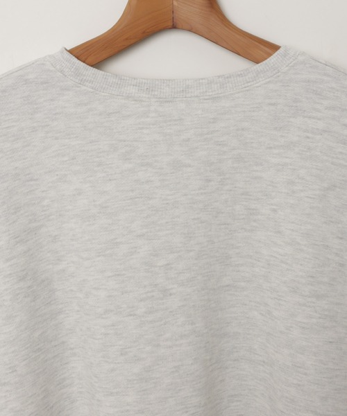 セール】裏起毛ロゴエンブロイダリースウェットトップス（スウェット